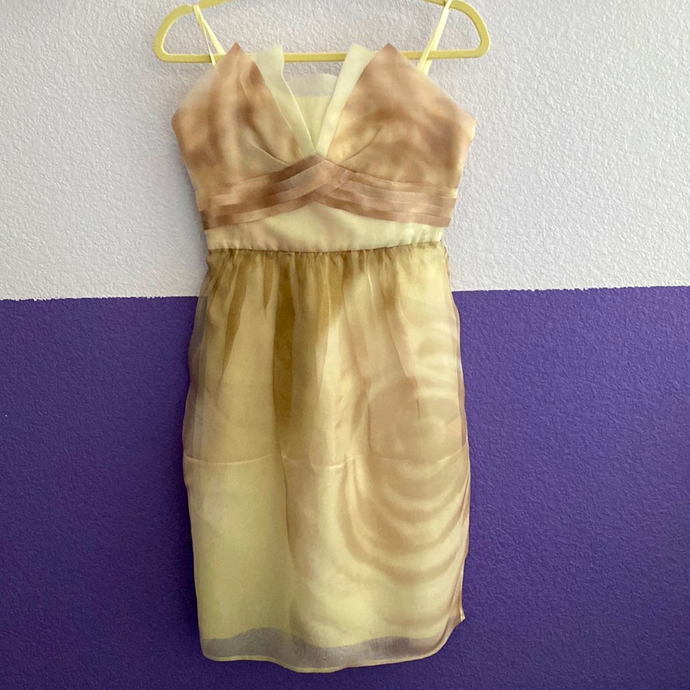 BCBG MaxAzria pink dusty rose strapless dress